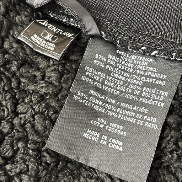 Aventure Faux Wrap Down Feather Puff Fleece Lined Ski Mini Skirt Size XL - Picture 7 of 10